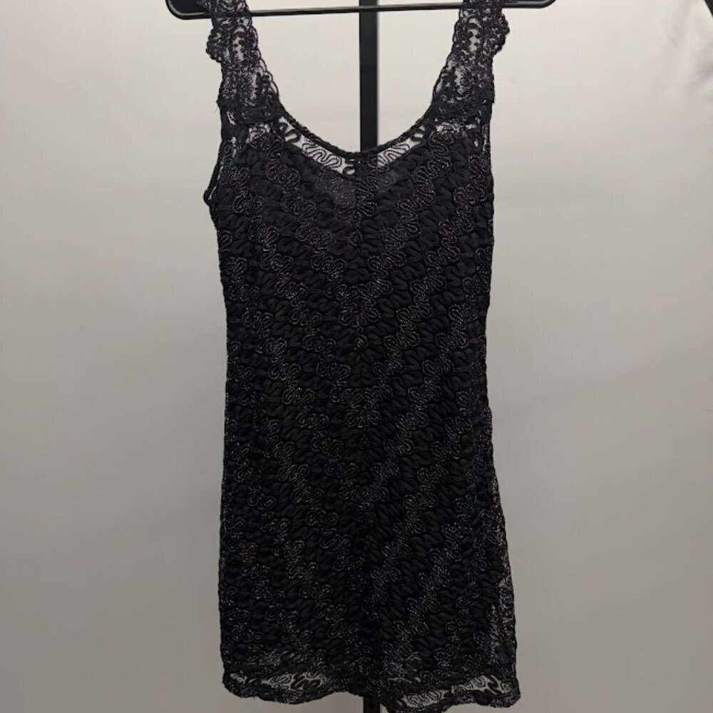 Free People Black Foiled Again Bodycon Dress - Picture 2 of 6